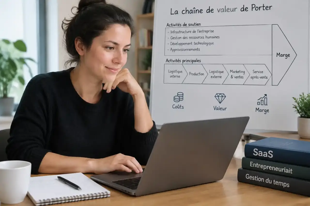 La chaîne de valeur de Porter révèle où se jouent les coûts, la valeur et la marge
