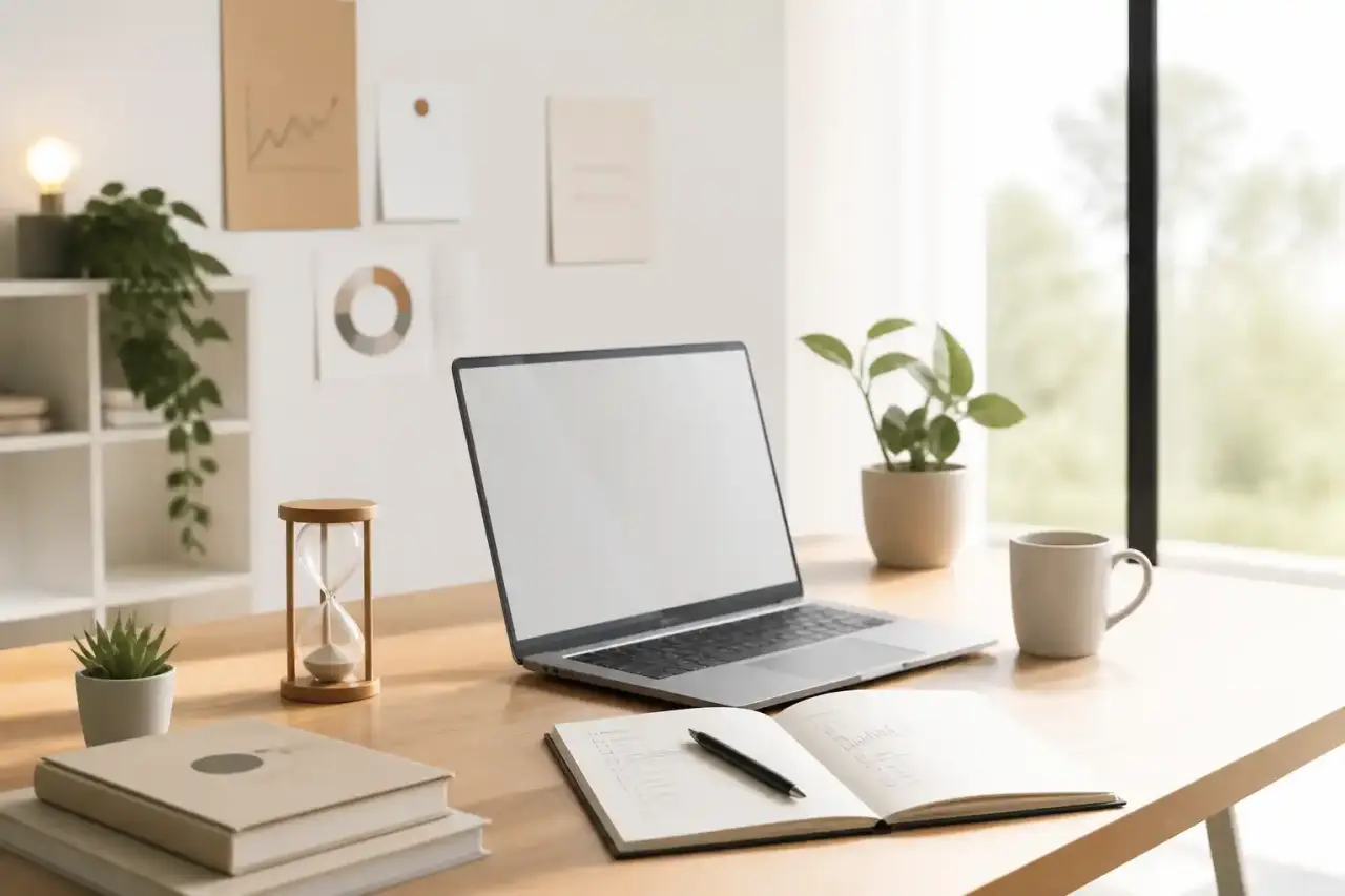 Interface épurée et organisation sereine pour solopreneur