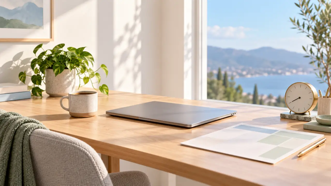 Interface minimaliste de planification hebdomadaire pour un entrepreneur indépendant