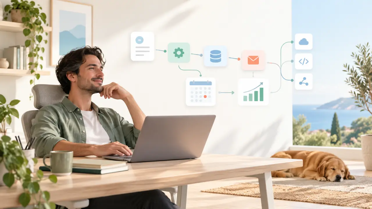 Interface de productivité asynchrone pour entrepreneur solo