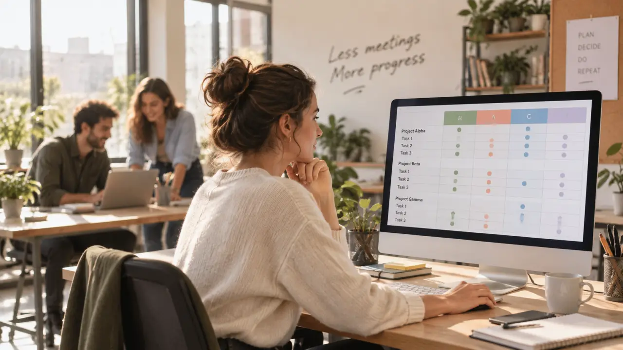 La matrice RACI clarifie les responsabilités et raccourcit les validations