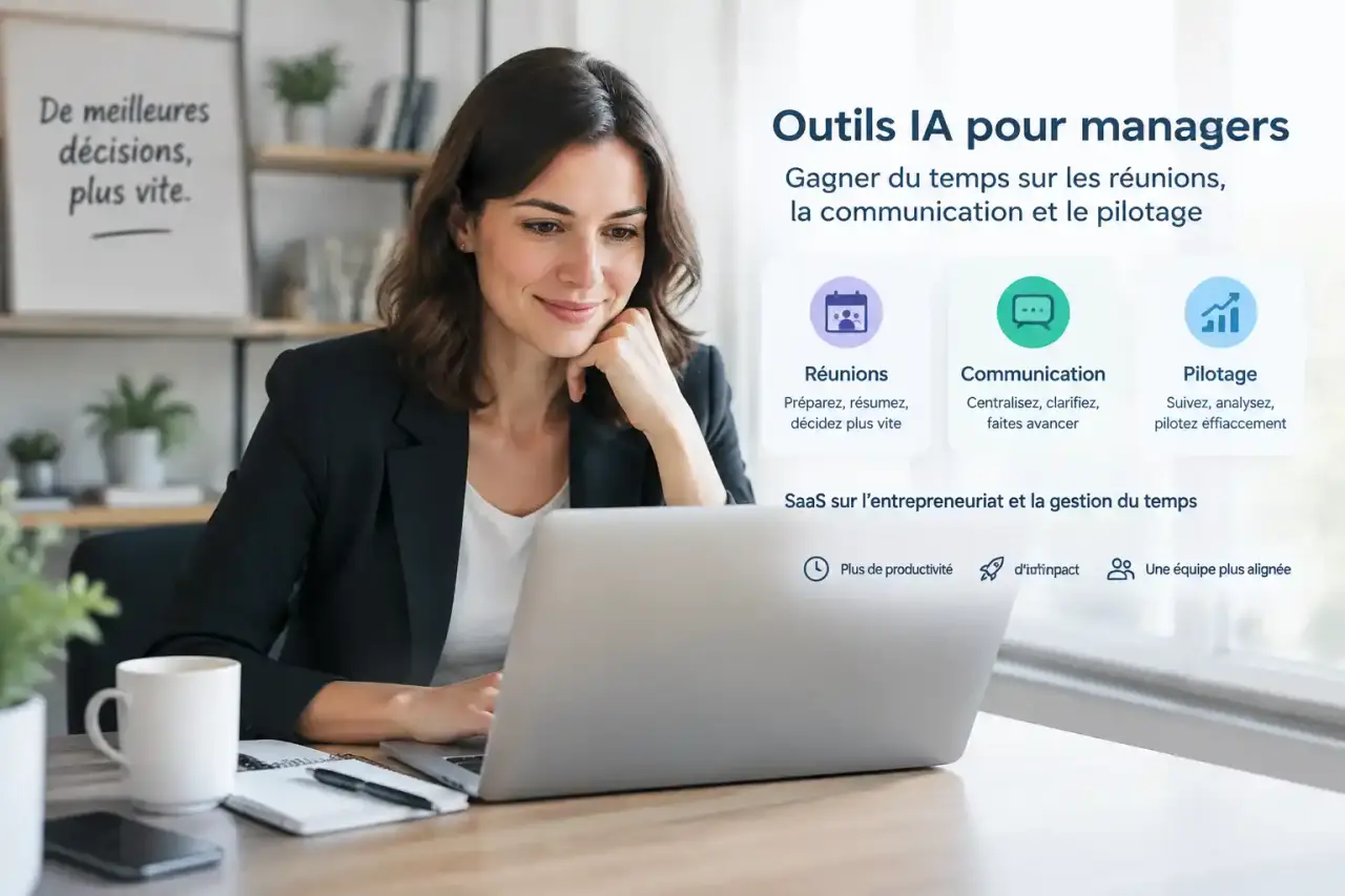 Outils IA pour managers : gagner du temps sur les réunions, la communication et le pilotage